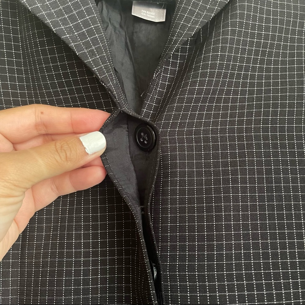 Vintage Liz Claiborne Grid Pattern Button-Up - image 6